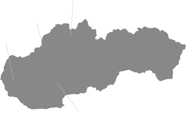 Karte von Slowakei