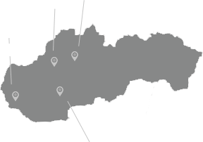 Karte von Slowakei